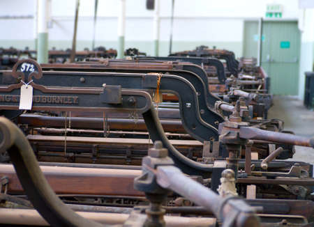 Lancashire Cotton Mill industrial weaving machines