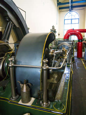 The last powered steam engine in a Lancashire cotton Milのeditorial素材