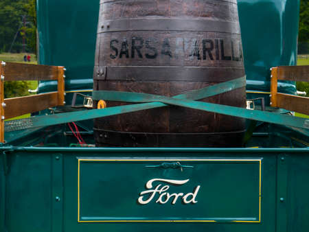 1930s Ford Pick up truck delivering sarasparilla