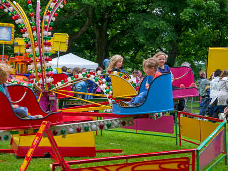 Fairground carousel in Burnley Lancashireのeditorial素材