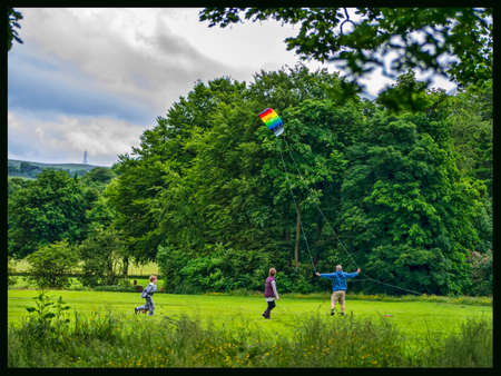 people flying kiteのeditorial素材