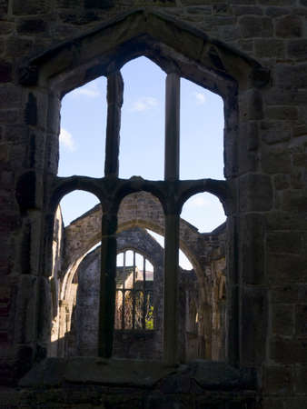The original St. Thomas a Becket Church in the village of Heptonstall, Yorkshire.のeditorial素材