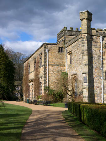 The back of Towneley Hall in Burnley Lancashire