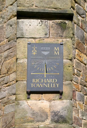 Towneley Hall Society commissioned Alan Smith to create a sundial in Towneley Park to commemorate Richard Towneleyのeditorial素材