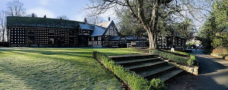 Samlesbury Hall one of the historic stately homes in Lancashireのeditorial素材