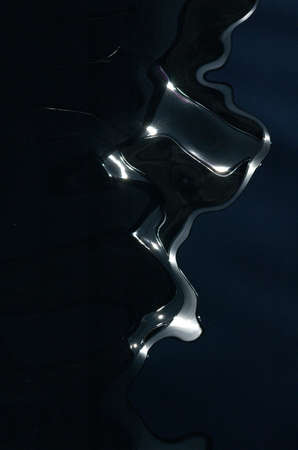 Abstract Reflections: liquid mercury 03の写真素材