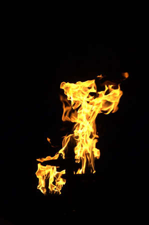 Night flames 02の写真素材