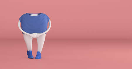 Tooth-clad clothing and slippers, protectedの写真素材