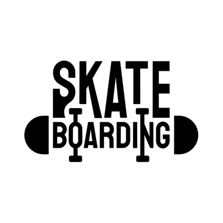 Skateboarding vector illustration design. Vintage sport typography. Skate board quote for t-shirt print. Go Skateboarding Day.のイラスト素材