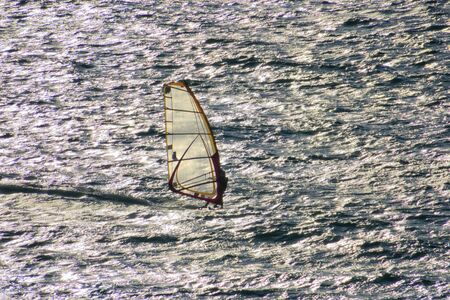 wind surfingの写真素材
