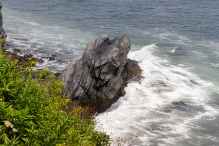 Rocky coast of the Atlantic ocean.の写真素材