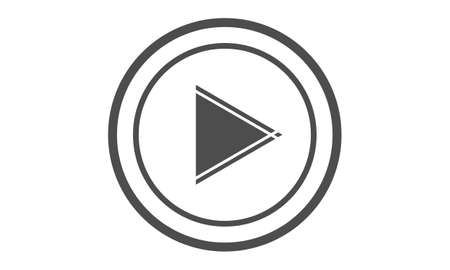 play web icon minimalistのイラスト素材
