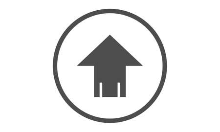 upload web icon minimalistのイラスト素材