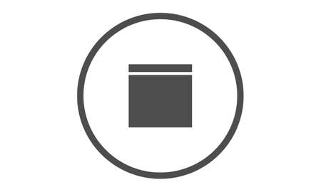 stop web icon minimalistのイラスト素材
