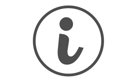info web icon minimalistのイラスト素材
