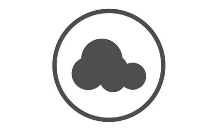 cloud web icon minimalistのイラスト素材