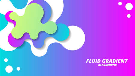 Fluid modern gradient layout background, for business corporate, brochure, flyer, wallpaper, banner, presentation vector templateのイラスト素材
