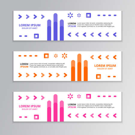 Modern Abstract Shape, Business Banner Template, Corporate Design, Web Header, Footer, advertisingのイラスト素材