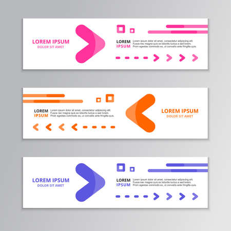 Modern Abstract Shape, Business Banner Template, Corporate Design, Web Header, Footer, advertisingのイラスト素材
