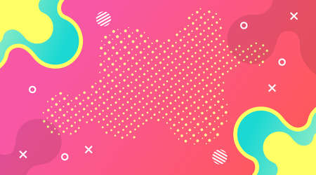 Dynamic Modern Fluid gradient background with shapes composition, for corporate business, advertising, landing page, backdropのイラスト素材