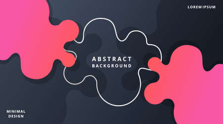 Dynamic Fluid Style Modern Background Templates suitable for poster, cover, banner, layout, wallpaper, flyer, presentation, brochureのイラスト素材