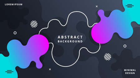 Dynamic Fluid Style Modern Background Templates suitable for poster, cover, banner, layout, wallpaper, flyer, presentation, brochureのイラスト素材