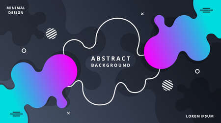 Dynamic Fluid Style Modern Background Templates suitable for poster, cover, banner, layout, wallpaper, flyer, presentation, brochureのイラスト素材