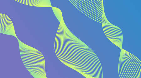Gradient Wave Lines Background Layout Template suitable for Web Banner, Landing Page, Flyer, Poster, Brochure, Presentationのイラスト素材