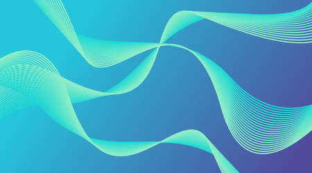 Gradient Wave Lines Background Layout Template suitable for Web Banner, Landing Page, Flyer, Poster,...