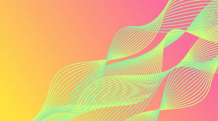 Gradient Wave Lines Background Layout Template suitable for Web Banner, Landing Page, Flyer, Poster, Brochure, Presentationのイラスト素材