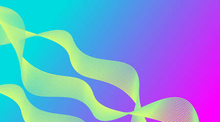Gradient Wave Lines Background Layout Template suitable for Web Banner, Landing Page, Flyer, Poster, Brochure, Presentationのイラスト素材