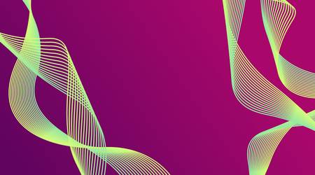 Dynamic Gradient Wave Lines Background For Promotion Product, Advertising, Banner, Landing Pageのイラスト素材
