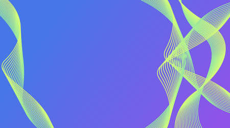 Dynamic Gradient Wave Lines Background For Promotion Product, Advertising, Banner, Landing Pageのイラスト素材
