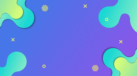 Dynamic Modern Fluid gradient background with shapes composition, for corporate business, advertising, landing page, backdropのイラスト素材