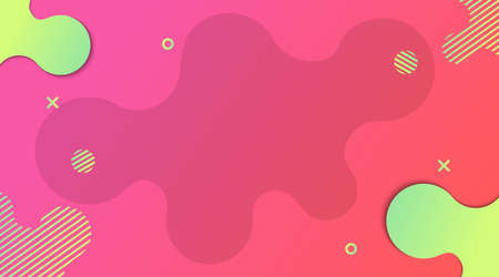 Dynamic Modern Fluid gradient background with shapes composition, for corporate business, advertising, landing page, backdropのイラスト素材