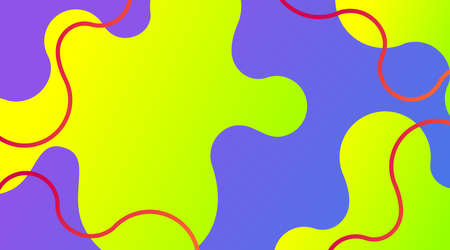 Dynamic Modern Fluid gradient background with shapes composition, for corporate business, advertising, landing page, backdropのイラスト素材