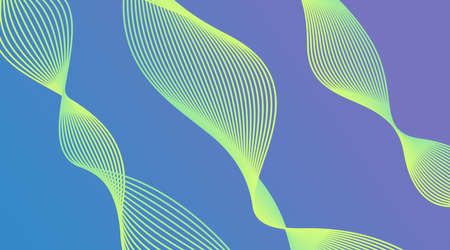 Gradient Wave Lines Background Layout Template suitable for Web Banner, Landing Page, Flyer, Poster, Brochure, Presentationのイラスト素材