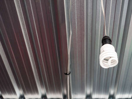 light bulb on the roofの写真素材