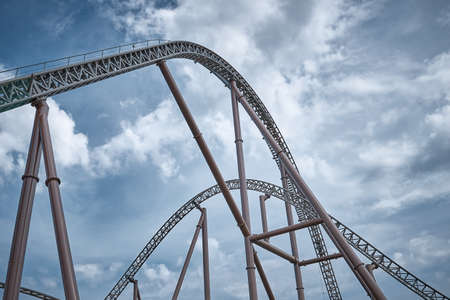 Amusement in Denmark. behind nice blue sky.の写真素材