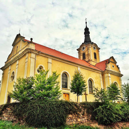baroque church in Czech Republic in East Europeの素材