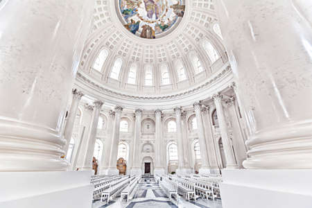 In the Dome of Saint Blaise, a spa town in the Black Forest in South Germanyのeditorial素材