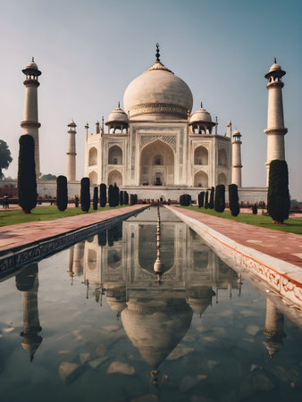 Taj Mahal in Agra, Uttar Pradesh, India.の素材