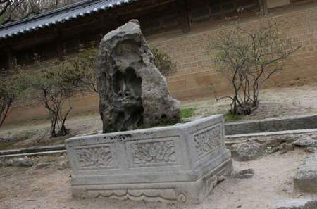 Oriental stone gardenの写真素材