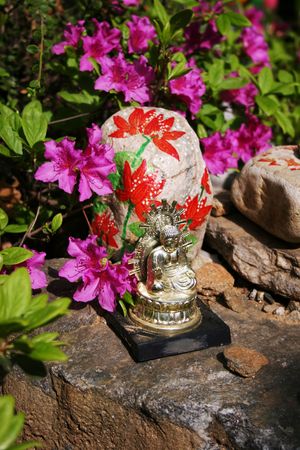 At Bongeunsa temple leading up to Buddha's birthday on May 5th, Seoul, South Koreaの写真素材