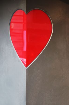 Red heartの写真素材