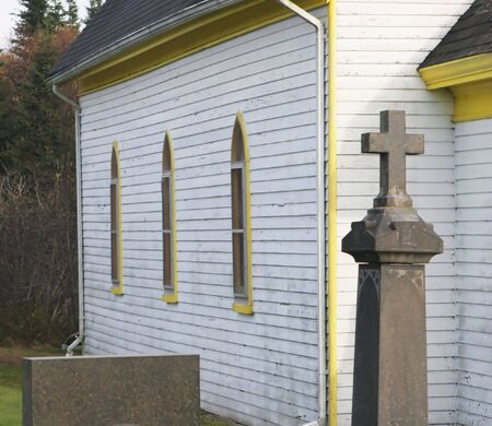 Port Hillford United Baptist Church, Nova Scotia, Canadaの写真素材