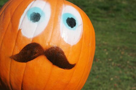 Pumpkin person. Taken in Canada during autumn.の写真素材