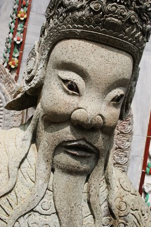 Statue at the Grand Palace, Bangkok, Thailand - travel and tourism.の写真素材