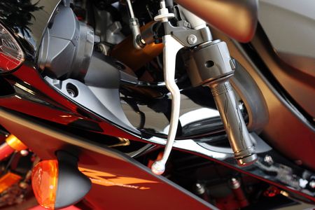 Close-up of a brand new racing bike.
