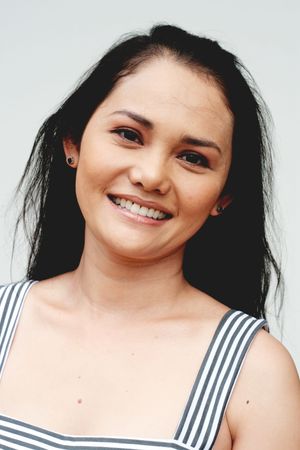 Close-up portrait of a beautiful Thai woman.の写真素材